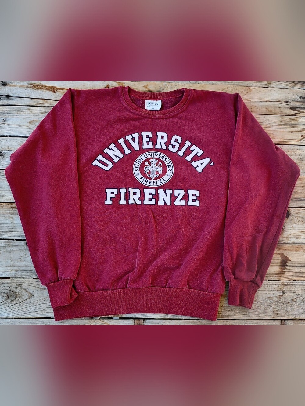 vintage 90's University Firenze Italy sweatshirt men's Size Medium